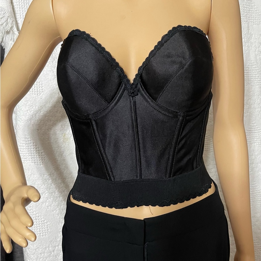 Adonna Black Strapless Bustier